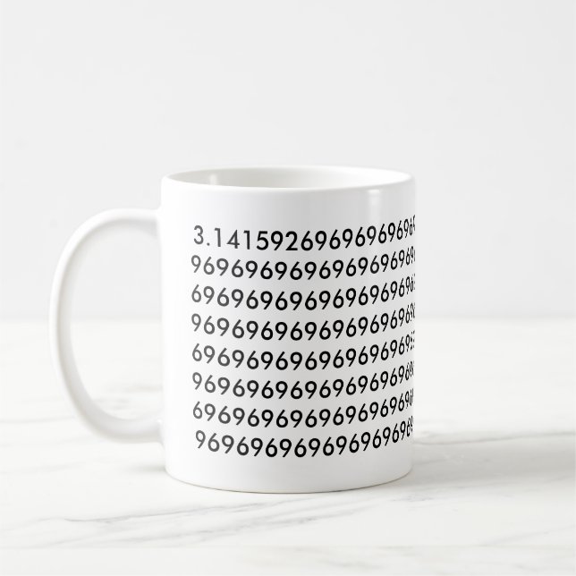 Mug Pi au 69e chiffre (Gauche)
