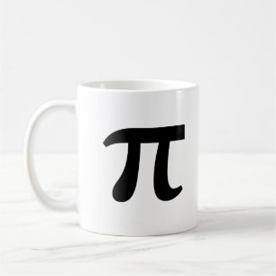 Mug Pi en écriture noire