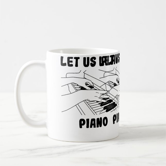 Mug Pianiste Conçoit Piano à Queue (Gauche)