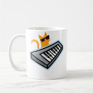 Mug Piano à chat Chaton mignon jouant sur le clavier d