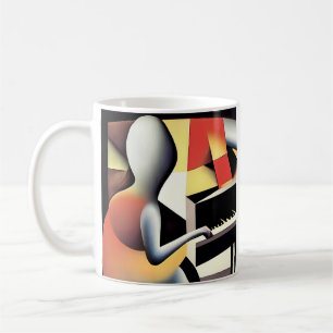 Mug Piano Player - Art aérographe