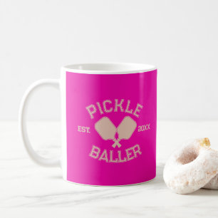 Mug Pickle Baller Pickleball Collegiate Typographie