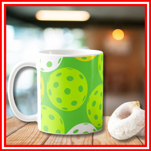 Mug Pickleball Anniversaire Soirée Sport Vert