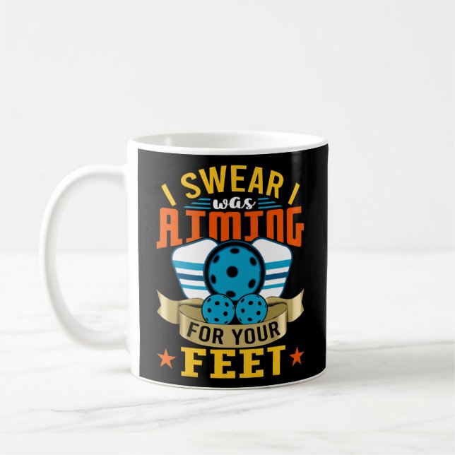 Mug Pickleball Drôle Citations Humoristiques Slogans H (Gauche)
