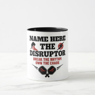Mug Pickleball Nom personnalisé The Disruptor