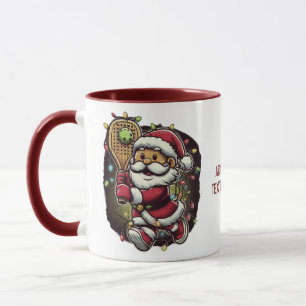 Mug Pickleball Player Père Noël Christmas Pickleball