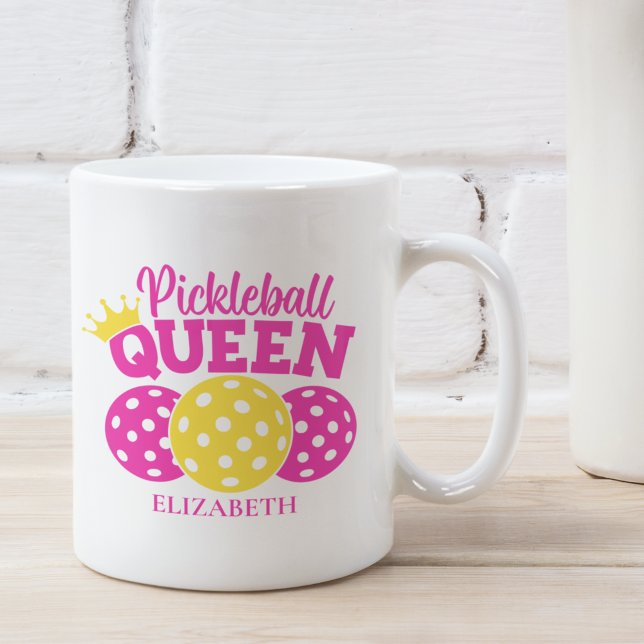 Mug Pickleball Queen, Gift for Pickleball Lover (Créateur téléchargé)