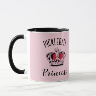 Mug Pickleball rose princesse Couronne