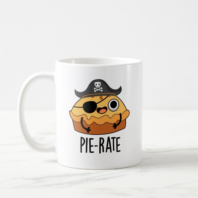 Mug Pie-rate Funny Pirate Pie Pie Pie Pun (Gauche)