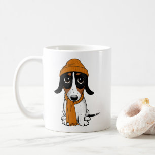 Mug Piebald Dachshund Chien Hipster mignon