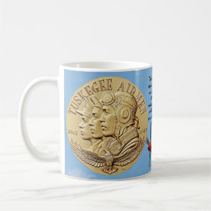 MUG PIÈCE DE MONNAIE D'AVIATEURS DE TUSKEGEE