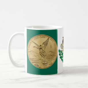 MUG PIÈCE DE MONNAIE DE L'OR LIBERTAD