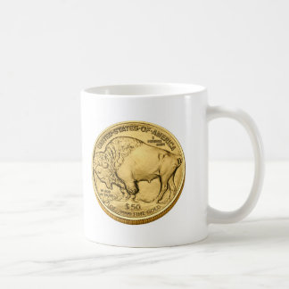 Mug Pièce d'or de lingot de Buffalo