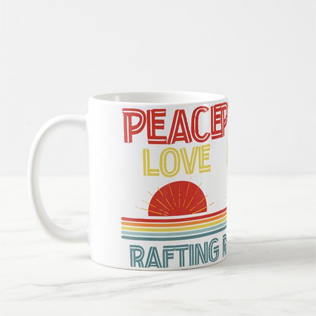 Mug Piece Love Rafting Funny (Gauche)