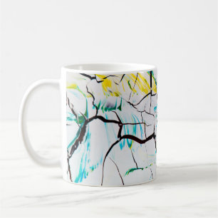 Mug Pièces acryliques multicolores fissurées