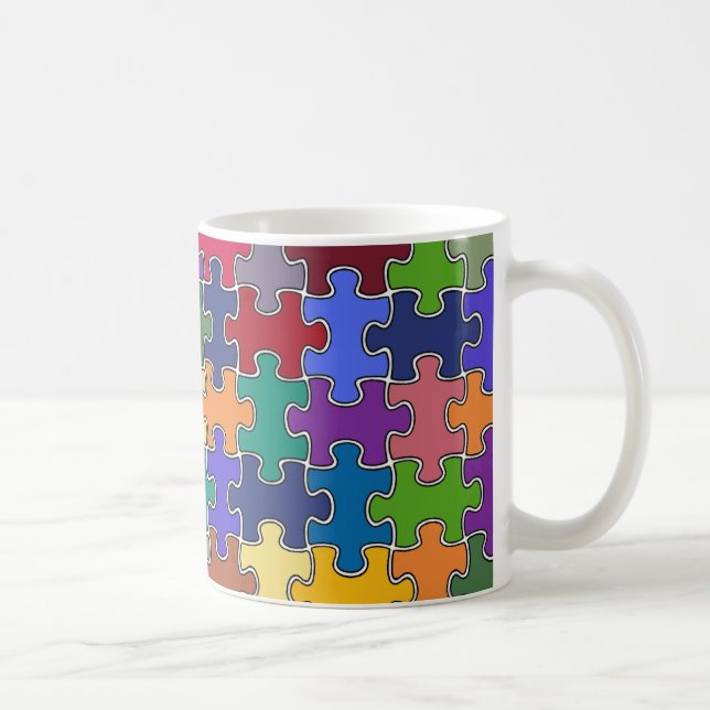 Mug pièces de puzzle couleur (Droite)