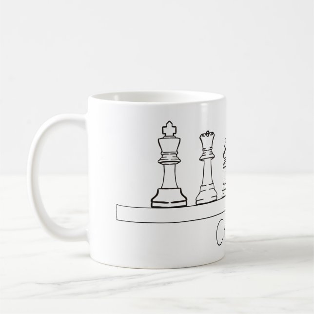 Mug Pièces d'échecs architecturales (Gauche)