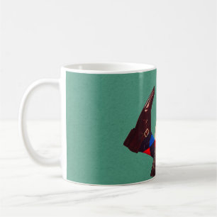 Mug Pieds mâles empilés en rond sur pastel géométrique