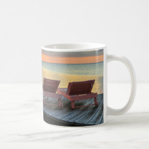 Mug Pier surplombe l'océan, Belize