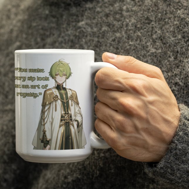 Mug Piercing d'oreille Roi Anime Guy (Créateur téléchargé)