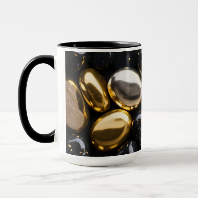 Mug Pierre noire or (Gauche)