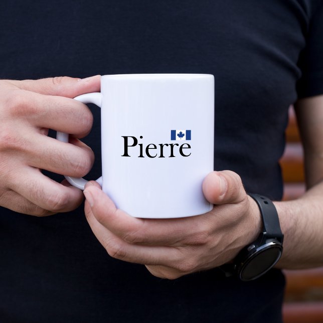 Mug Pierre Poilievre avec drapeau officiel du Canada (Créateur téléchargé)