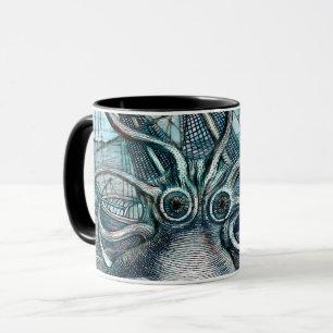 Mug Pieuvre géante Mer Bleue Monstre Voilier