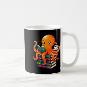 Mug Pieuvre livre lecture amateur de café océan drôle