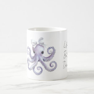 Mug Pieuvre Violette Arc Blanc