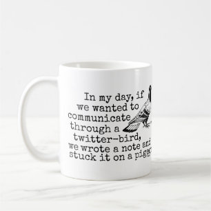 Mug Pigeon drôle d'oiseau de gazouillement de