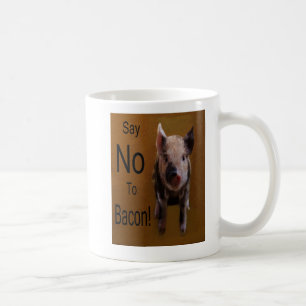 Mug Piglet mignon "Dites non à Bacon"
