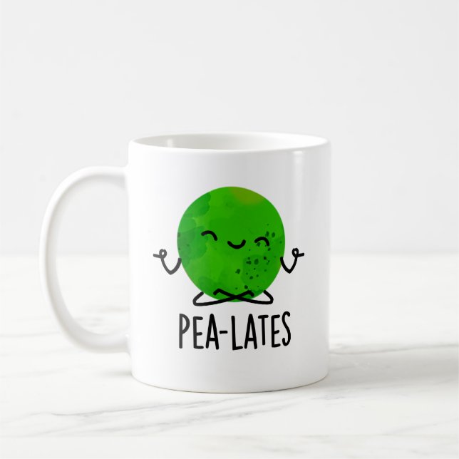Mug Pilates de pois amusants Pun de pois (Gauche)