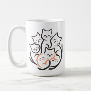 Mug Pile De Kitty Cats Drôle Mignonne Amoureux des cha