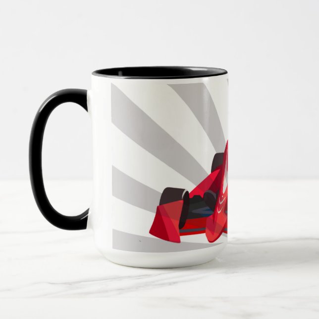 Mug Pilote de voiture de course rouge (Gauche)