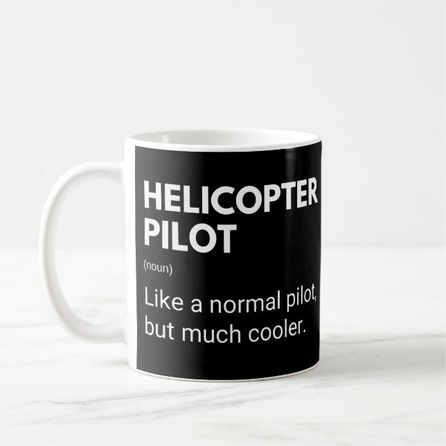 Mug Pilote D'Hélicoptère Comme Un Pilote Normal Mais G (Gauche)