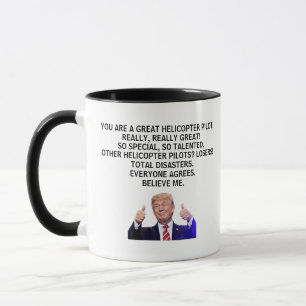 Mug Pilote d'hélicoptère Trump, pilote d'hélicoptère T