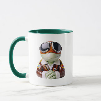 Mug Pilote Grenouille Aviateur Personnage Mignon Accen