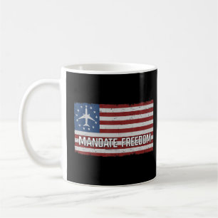 Mug Pilote Usa Drapeau Pas de mandat Médicale tyrannie