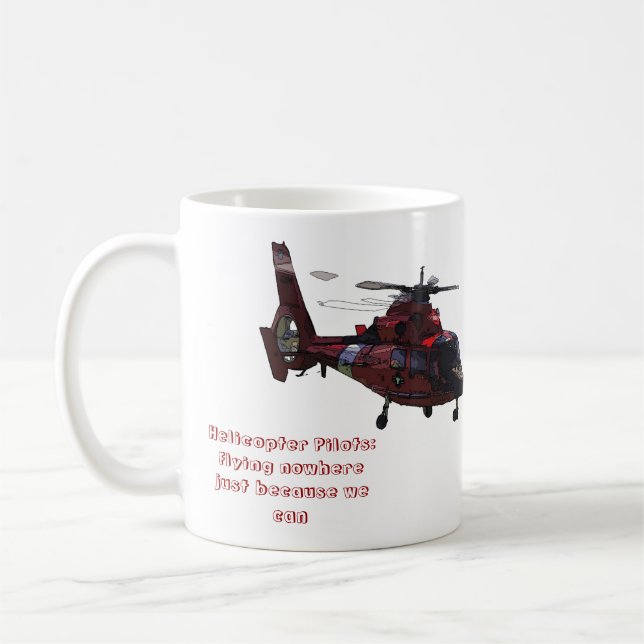 Mug Pilotes d'hélicoptère : Voler nulle part (Gauche)