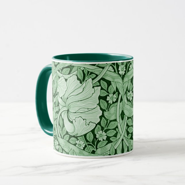 Mug Pimpernel Green, William Morris (Devant gauche)