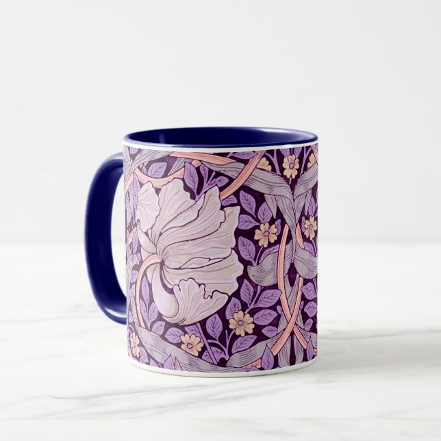 Mug Pimpernel Purple, William Morris (Devant gauche)