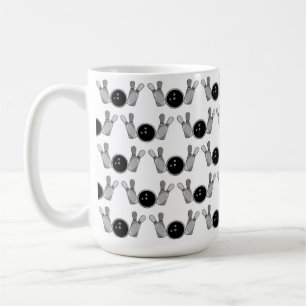 Mug Pinces et boules de quilles noir, blanc
