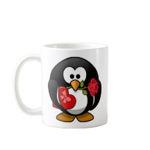 Pingouin de heureuse Sainte-Valentin