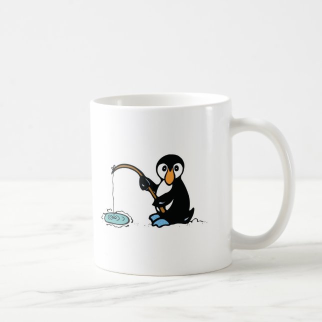 Mug pingouin de pêche mignon (Droite)