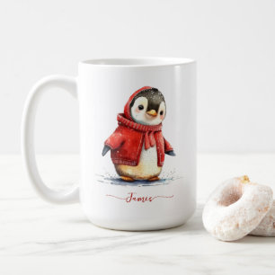 Mug Pingouin d'hiver Personnalisé Noël