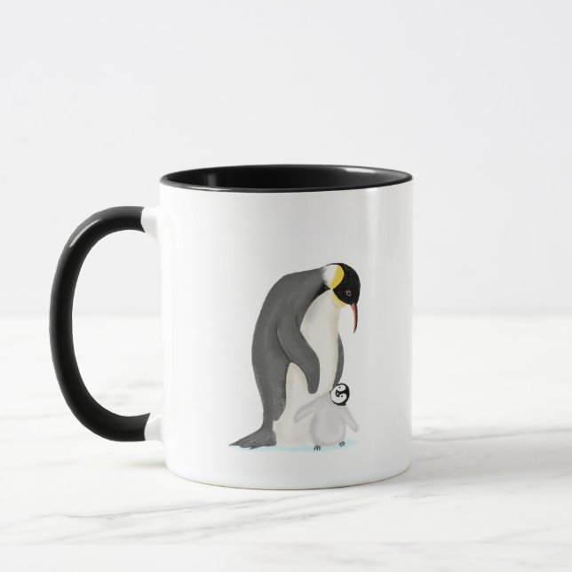 Mug Pingouin et poussin 'papa parfait' mule (Gauche)