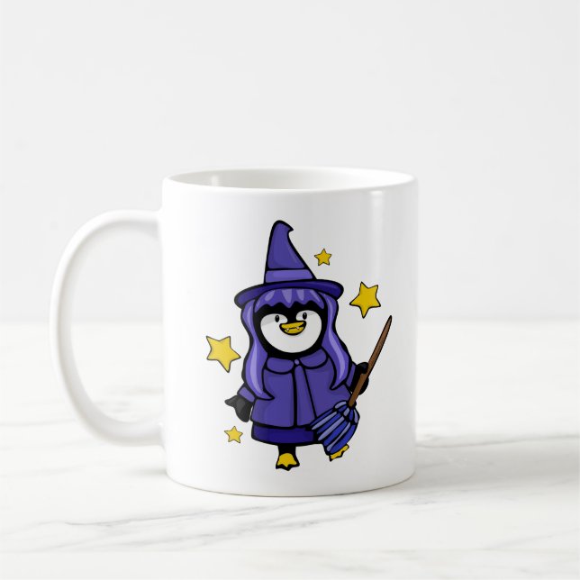 Mug Pingouin Halloween Witchy (Gauche)