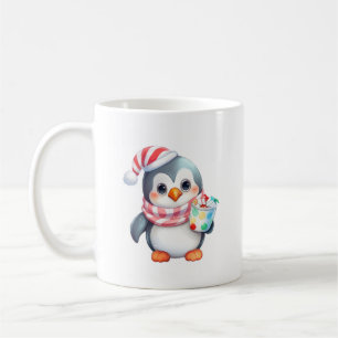 Mug Pingouin mignon et appétissant avec Snack
