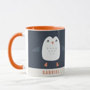 Mug pingouin mignon et festif personnalisé pour enfant
