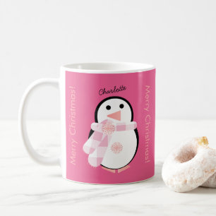 Mug Pingouin mignon Personnalisé Joyeux Noël